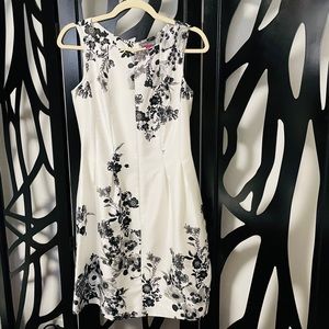 Pretty black and white floral Vince Camuto dress